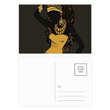 African Women LadyAboriginal Dresses Postcard Set Birthday Mailing Thanks Greeting Card