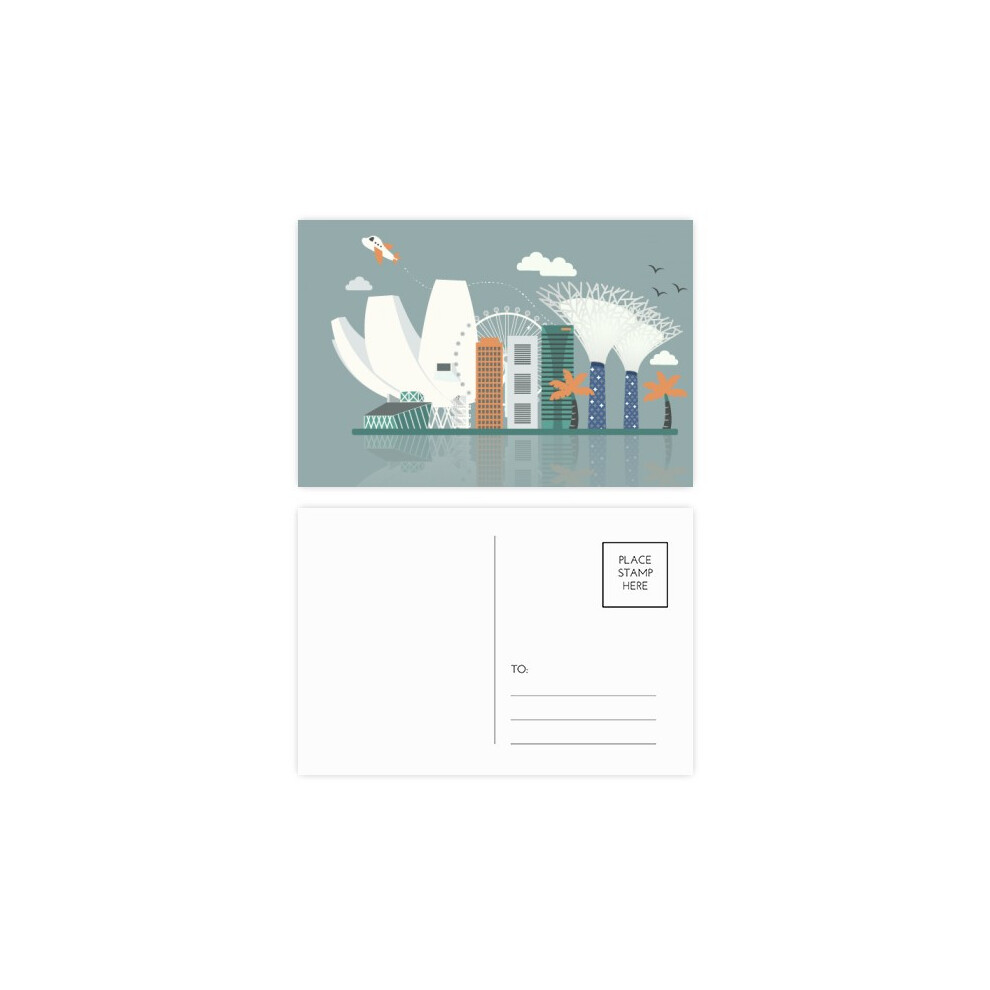 Singapore Famous Places Landmark Postcard Set Birthday Mailing Thanks Greeting Card-image-OPC-PFJMCVH-NEW