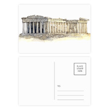 Acropolis of Athens of Greece Postcard Set Birthday Mailing Thanks Greeting Card