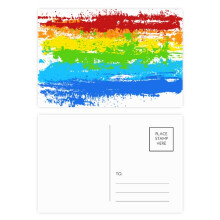 Stippling Rainbow LGBT Postcard Set Birthday Mailing Thanks Greeting Card