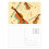 Violin Music Instruments Pattern Postcard Set Birthday Mailing Thanks Greeting Card 1
