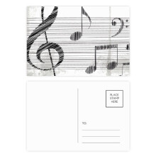 Classical Beatiful Music Simple Pattern Postcard Set Birthday Mailing Thanks Greeting Card