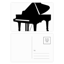 Piano Classical Music Instrument Pattern Postcard Set Birthday Mailing Thanks Greeting Card