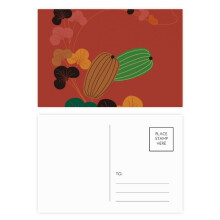 Painting Japanese Culture Pumpkin Postcard Set Birthday Mailing Thanks Greeting Card