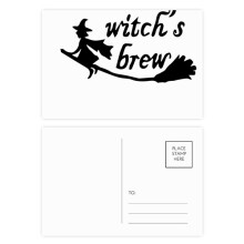 English Quote Design Witch Brew Postcard Set Birthday Mailing Thanks Greeting Card
