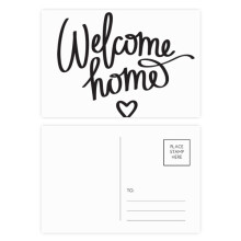 Welcome Home Quote Postcard Set Birthday Mailing Thanks Greeting Card