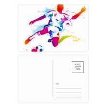 Football Athletes Pattern Postcard Set Birthday Mailing Thanks Greeting Card