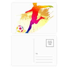 Football Athletes  Emphatic Postcard Set Birthday Mailing Thanks Greeting Card