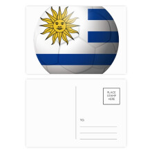 Uruguay National Flag Soccer Football Postcard Set Birthday Mailing Thanks Greeting Card