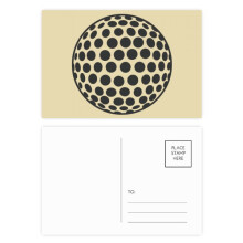 Golf Sport Simple Geometry Pattern Postcard Set Birthday Mailing Thanks Greeting Card