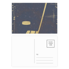 Golf Sport Illustration Blue Pattern Postcard Set Birthday Mailing Thanks Greeting Card