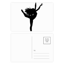 Sports Dance Dancer Performance Art Postcard Set Birthday Mailing Thanks Greeting Card