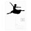 Ballet Jumping Performance Dancer Postcard Set Birthday Mailing Thanks Greeting Card 1