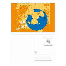 Football Soccer Sports US Postcard Set Birthday Mailing Thanks Greeting Card