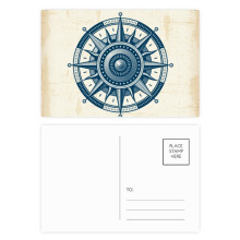 Compass Exploration Military Ocean Postcard Set Birthday Mailing Thanks Greeting Card