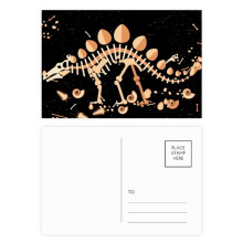 Dinosaur Grass Huge Stegosaurus Postcard Set Birthday Mailing Thanks Greeting Card