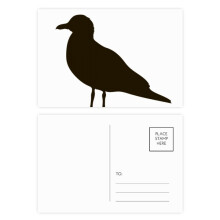 Black Seagull Animal Portrayal Postcard Set Birthday Mailing Thanks Greeting Card
