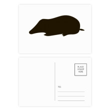 Black Mole Animal Portrayal Postcard Set Birthday Mailing Thanks Greeting Card