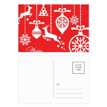 mas Elk Snowflake Tree Festival Postcard Set Birthday Mailing Thanks Greeting Card