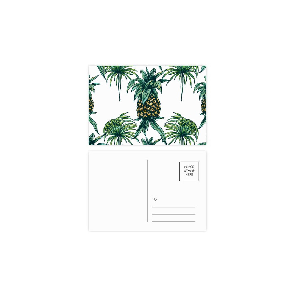 Pineapple  Fruit Eat Green Postcard Set Birthday Mailing Thanks Greeting Card-image-OPC-PFJMDGV-NEW