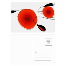 Flowers Painting Corn Postcard Set Birthday Mailing Thanks Greeting Card