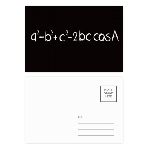 Math Kowledge Triangle Formula Postcard Set Birthday Mailing Thanks Greeting Card