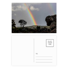 rainbow ry science nature scenery postcard set birthday mailing thanks greeting card