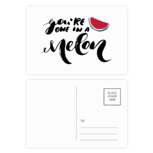 you are in a melon quote style postcard set birthday mailing thanks greeting card