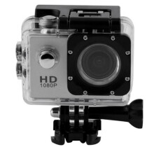 Compact Camera, 2.0" HD 1080P-24fps Waterproof Digital Action Camera, CMOS Sensor, Wide Angle Lens - silver-SJ4000