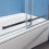 Sliding Bath Screen: Fixed Pivot Double-Panel Shower Doors, 900x1400mm, 6mm Tempered Glass, Universal Left/Right Fit, Chrome Frame 4