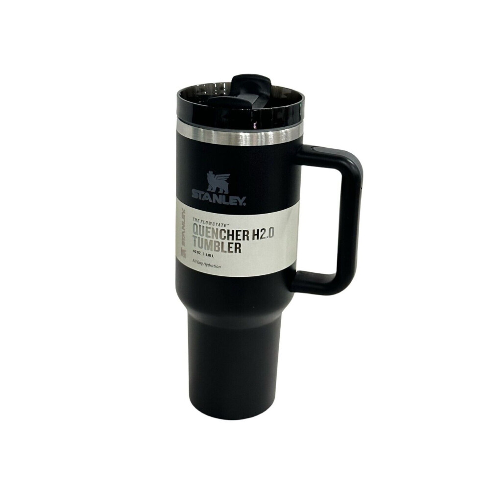 (Black) New Winter Quencher H2.0FlowState Tumbler 40oz Cup