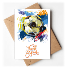 Football soccer Sports Painted Thank You Cards Envelopes Blank Note
