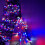 16m 200 LED Cluster Christmas Lights with Timer in Red, White & Blue 1
