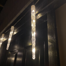 4.7m Set of 10 In-Lit Icicle Lights with 40 LEDs in Cool White