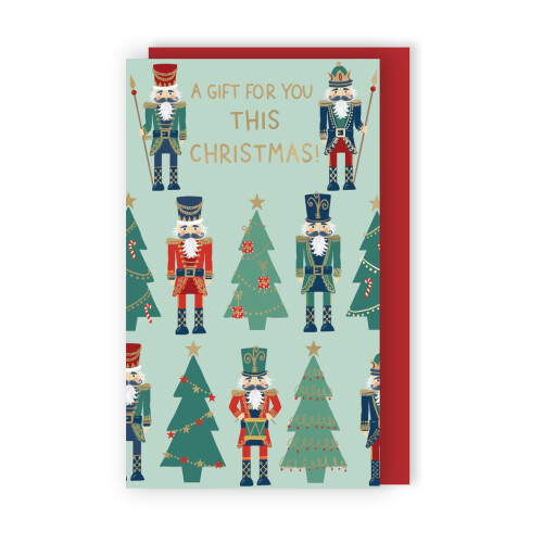Nutcrackers & Trees Christmas Money Wallet Gift Card 2