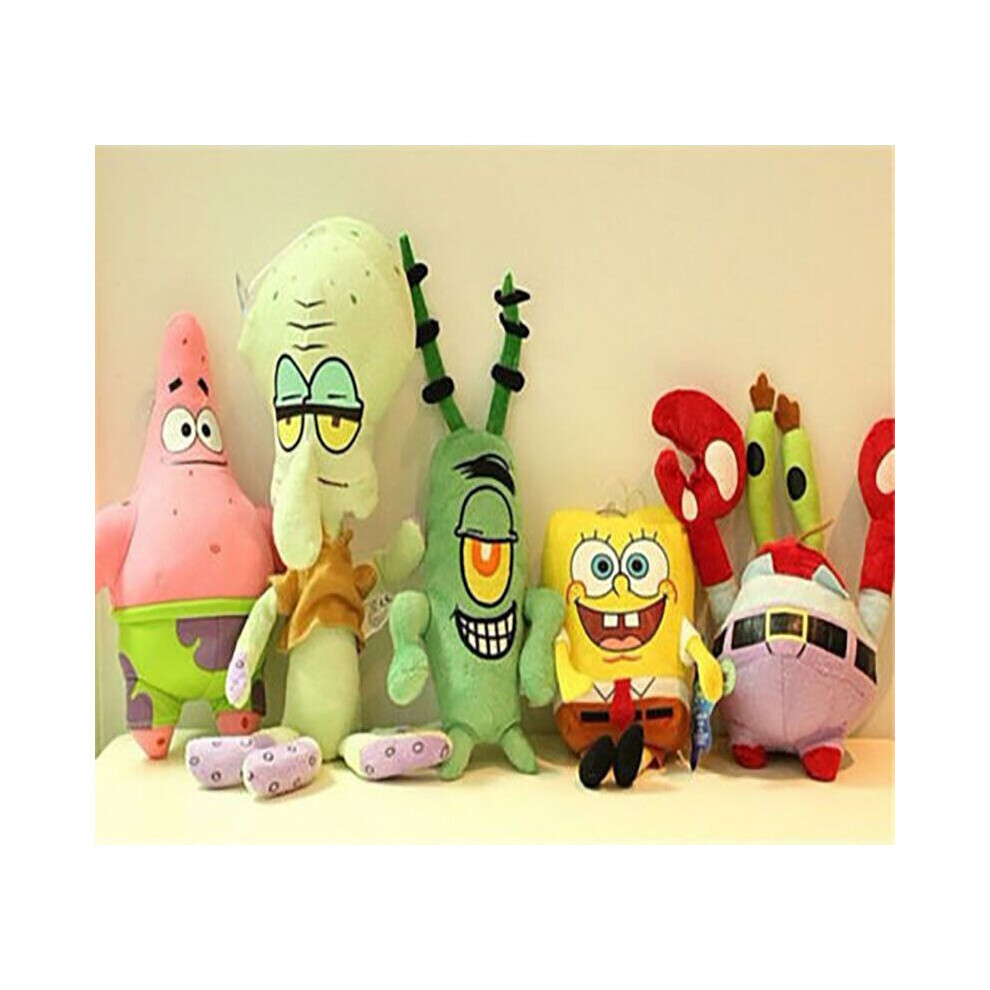 Xurikcoo (6Pc) 6Pc Spongebob Plush Toy Patrick Star Squidward Tentacles Gary Soft Toy