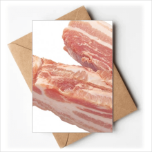 Fat Pork Raw Meat Food Texture Greeting Cards You are Invited Invitations
