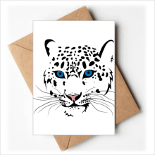 White Tiger Head Animal Art Deco Fashion Greeting Cards You are Invited Invitations