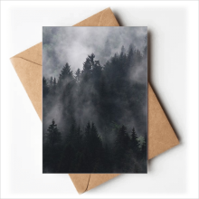 dark mountain fog mist greeting cards you are invited invitations