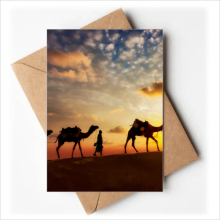 All the Way to the Silk Road Camel Desert Greeting Cards You are Invited Invitations