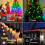 (99FT 150LEDs) 33FT Smart String Lights Extendable C9 DIY Color Changing APP Remote Controlled Halloween Music Timer 50 LED Waterproof Programmable Lights 6