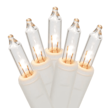 (White) Holiday 100-Count 20.62-ft Multicolor Incandescent Plug-In Christmas String Lights Outdoor Indoor Party Use
