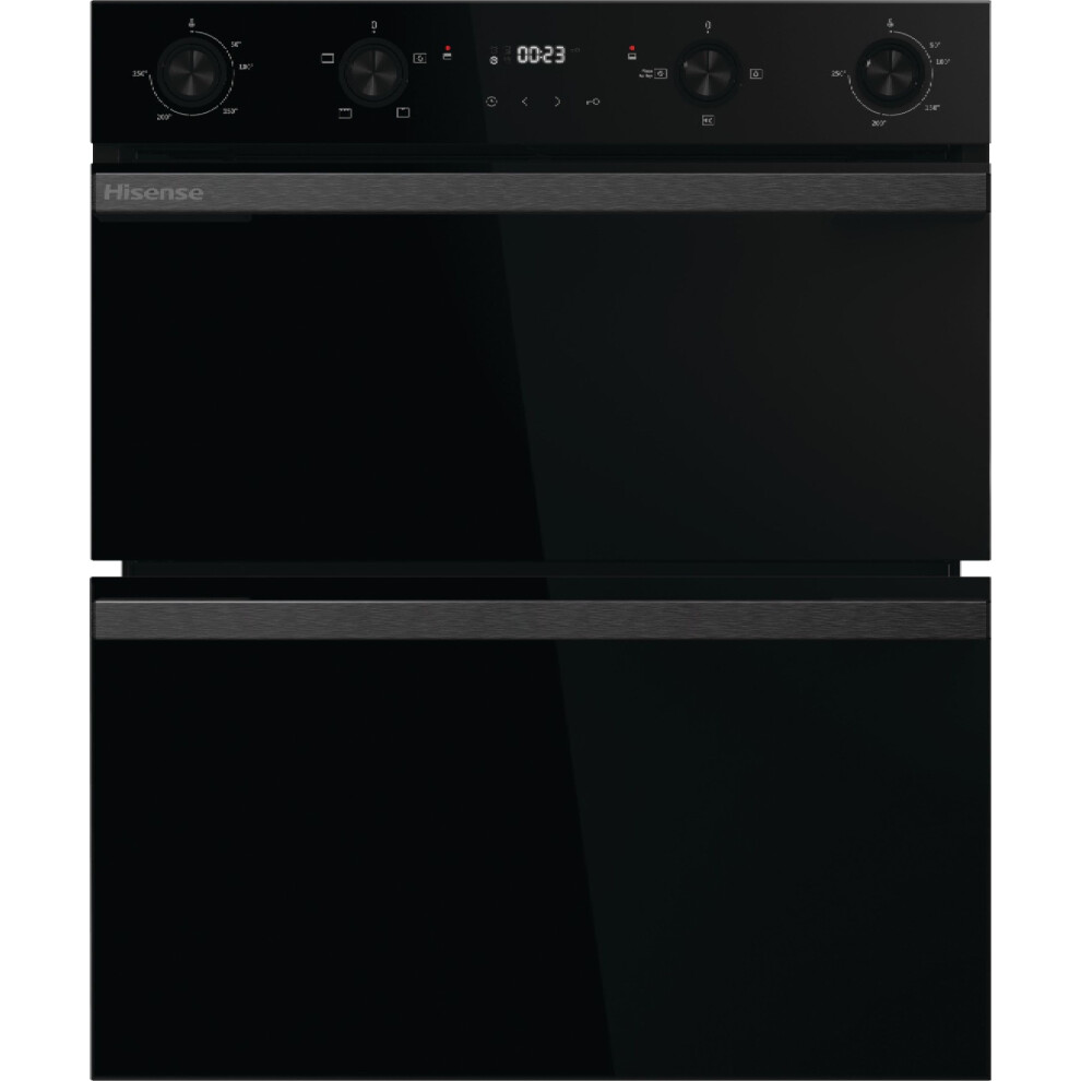 Hisense Hi6 Built Under Electric Double Oven - A/A Rated Black