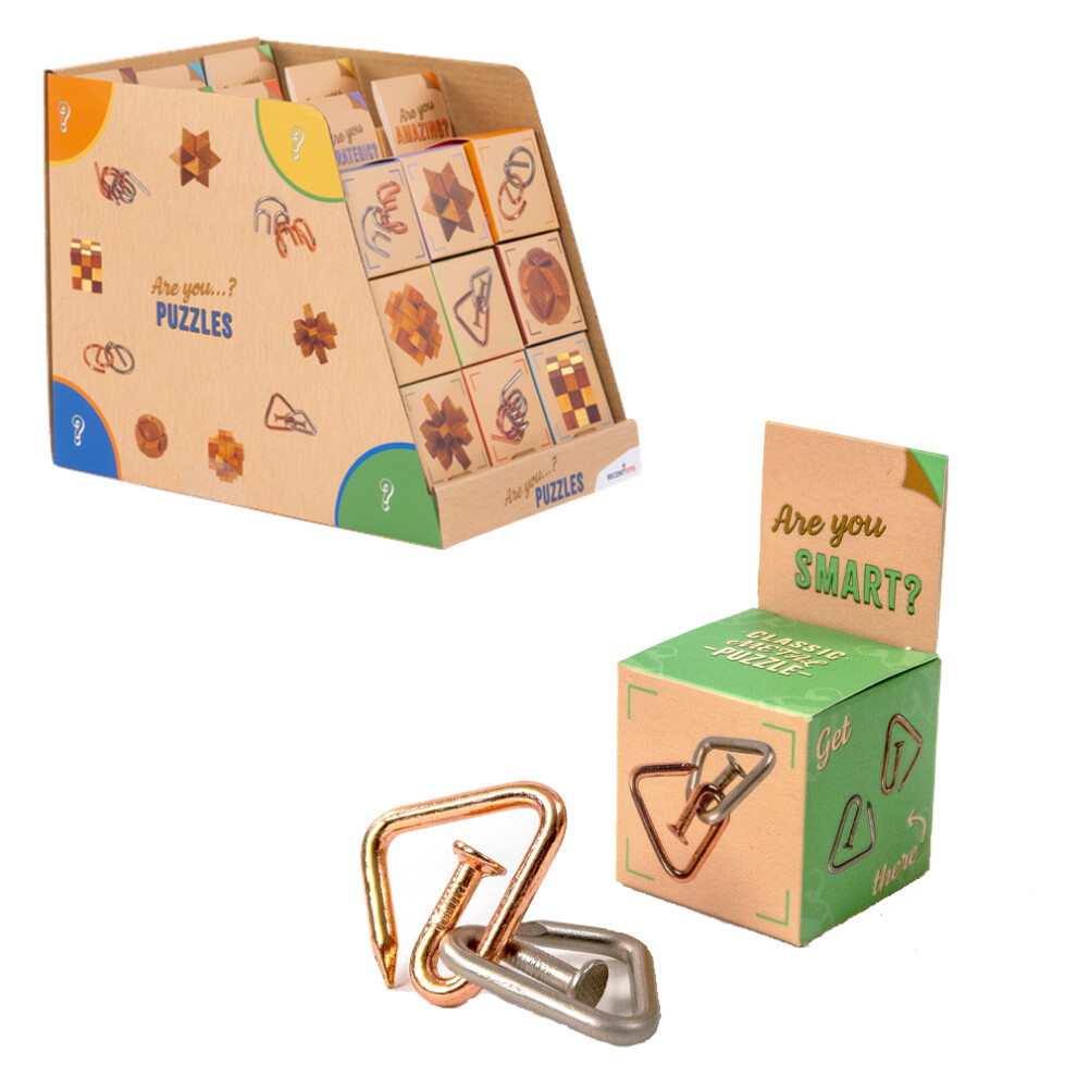 Are You Smart? Classic Metal Puzzle Game from Recent Toys RT5120-image-OPC-PFJN2MC-NEW