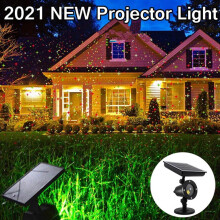 Solar Christmas Laser Lights, Morttic Solar Laser Projector Lights Outdoor Red Green LED Holiday Lights Projector Waterproof