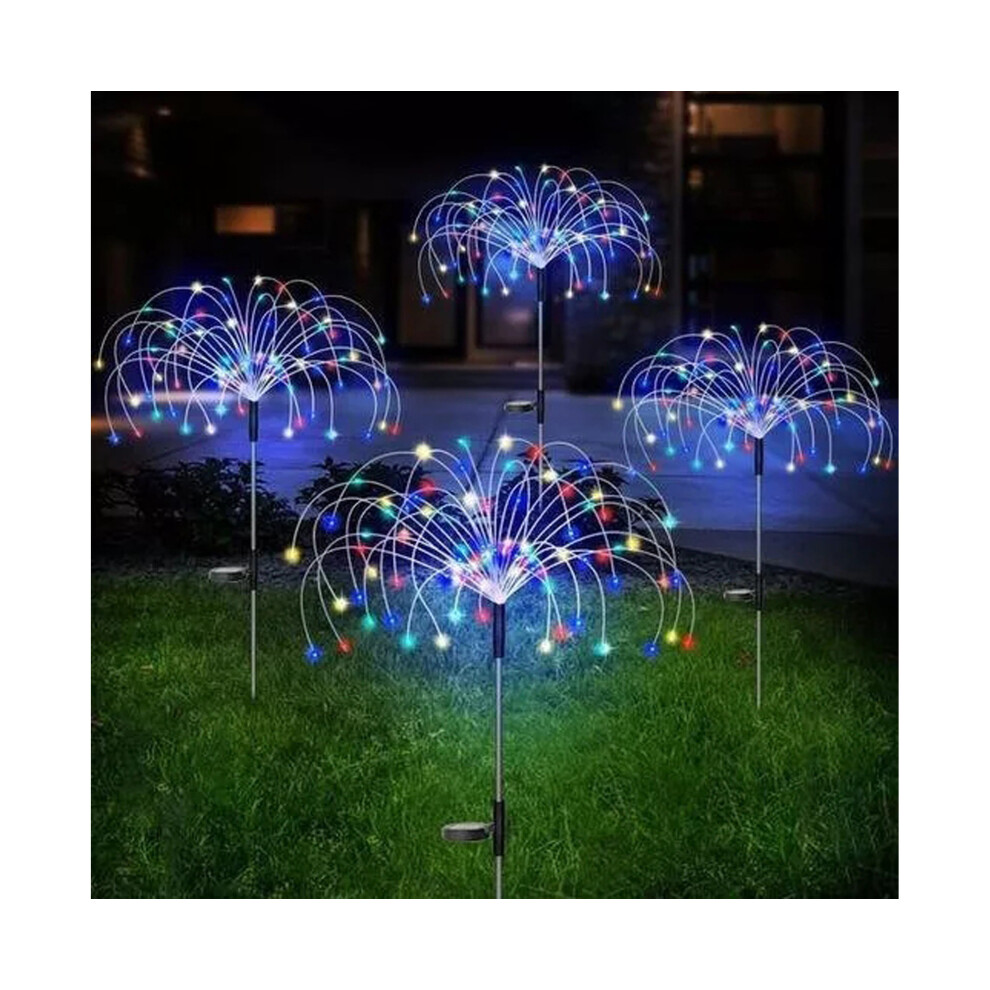 Zeuxo Light Solar Firework Led Garden Pathway Backyard Decorative Modes -150Led Size 2