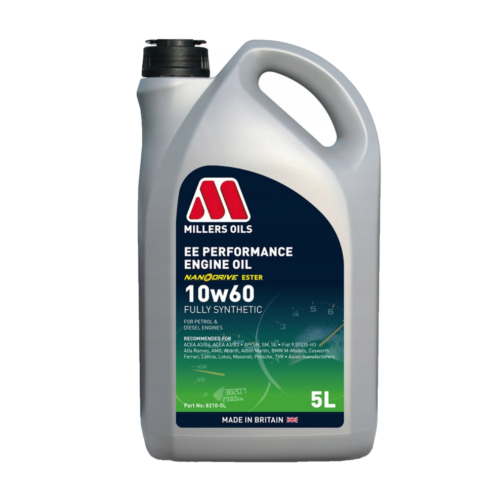Millers Oils Ee Performance 10W60 Fully Synthetic Engine Oil 5L 5024081821052