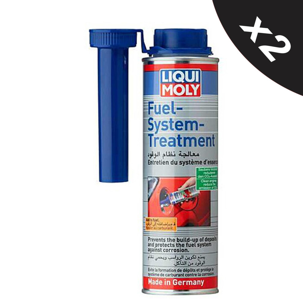 Liqui Moly Petrol Fuel System Treatment Cleaner Protector Additive 2x300ml