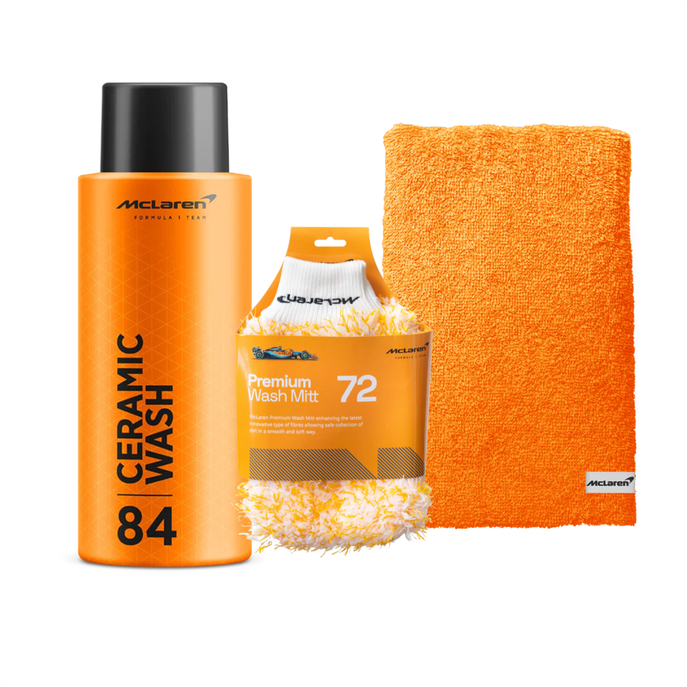 Mclaren Ceramic Wash 500Ml + Microfibre Wash Mitt +Luxury Micro Fiber Towel 5056820520193