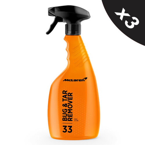 McLaren Active Insect Bug Remover Spray Bug & Tar Remover Trigger Bottle 3X500ml